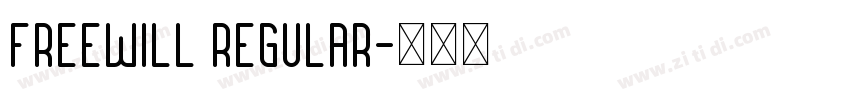 Freewill Regular字体转换